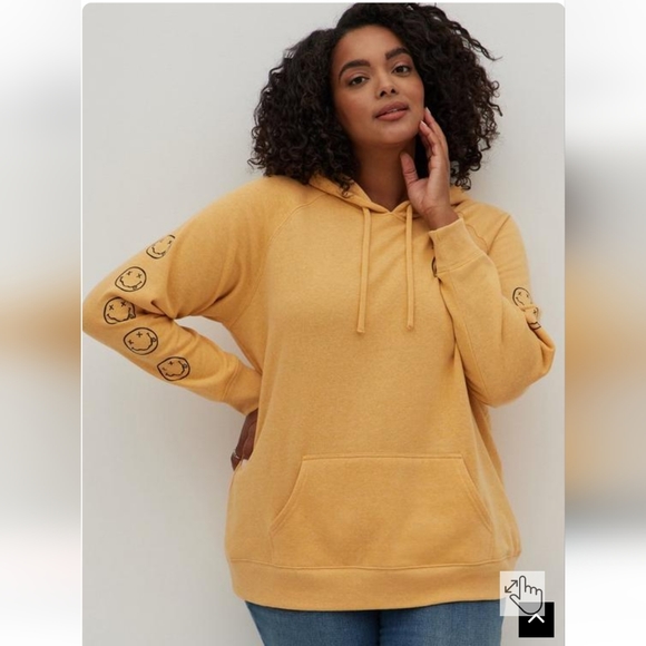 Hoodie - Cozy Fleece Nirvana Smile - Picture 3 of 5